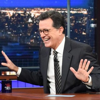 STEPHEN COLBERT'S NECKTIE worn on Ep. #433 of THE LATE SHOW AUTOGRAPHED