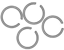 AL-KO Motorhome AKS 1300 Tow Hitch Stabiliser Split Rings x 4 Trailer - 246337