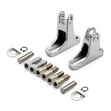Rear Passenger Footboard Mount Kit Compatible With Harley Chrome Mount Kit
