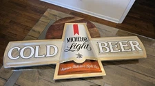Michelob Light Cold Beer Sign 