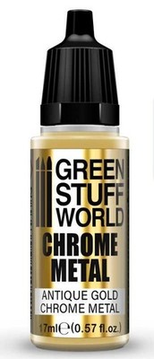 GREEN STUFF WORLD - Chrome Paint ANTIQUE GOLD 17ml