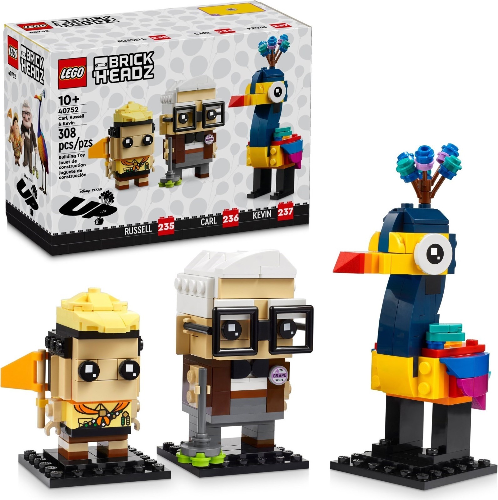 LEGO BrickHeadz 40752 Disney Up Carl, Russell & Kevin ⭐Brand New & Sealed⭐