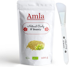 Amla En Poudre BIO D’Inde Avec Pinceau En Silicone-Lutte Contre La Chute Des Che