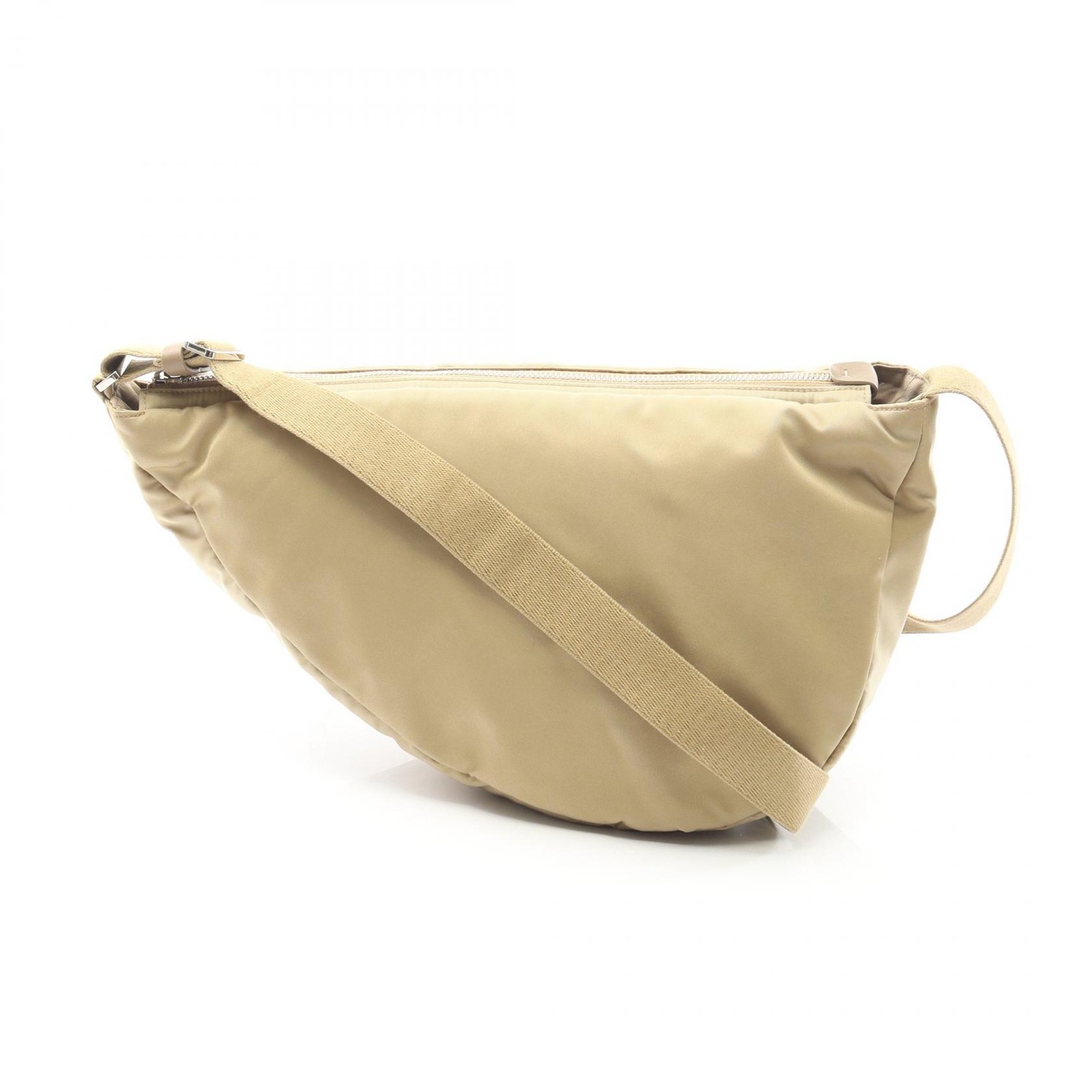 THE ROW SLOUCHY BANANA TWO CROSSBODY Shoulder Bag W1304 W256 Nylon Beige Used