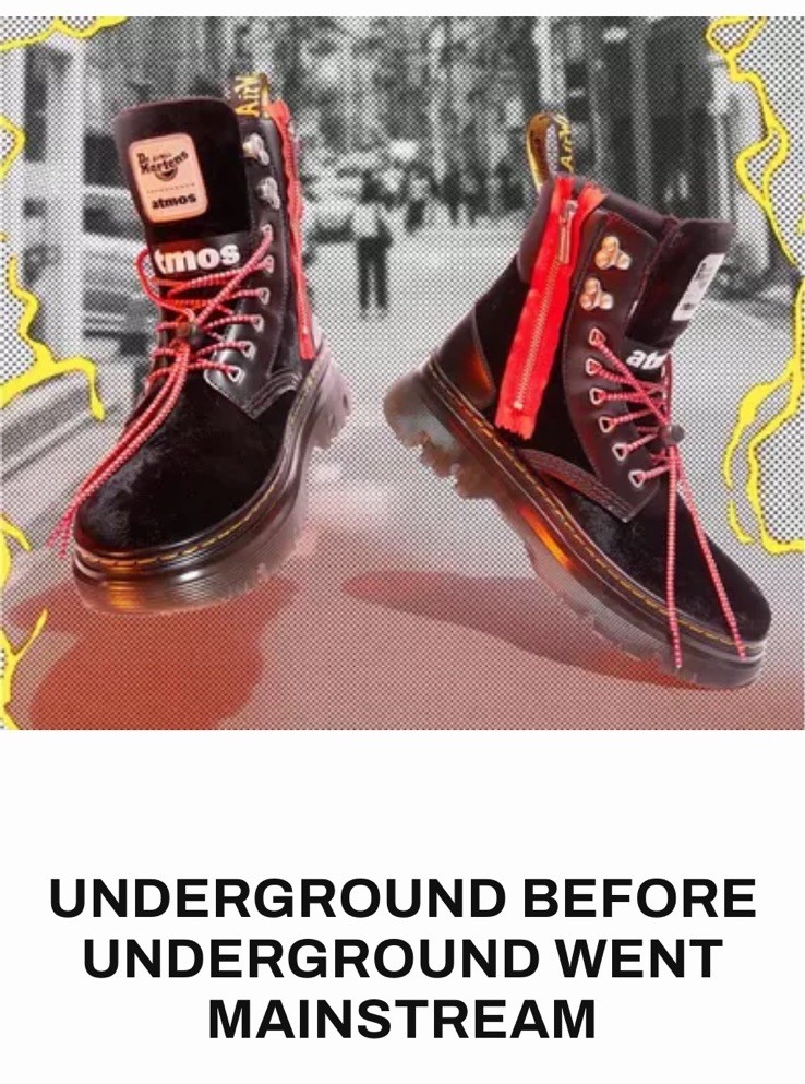 Dr Martens Boots Tarik X Atoms Velvet Unisex Uk 6 Men’s 7 Womens 8 Rare!!! image 2