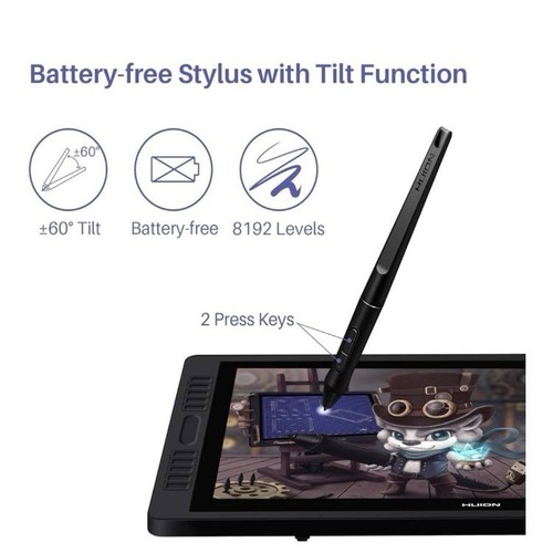 Huion Kamvas 22 Pro Gt-221, Drawing Tablet With Laminated Anti-glare Screen - Foto 9 di 9