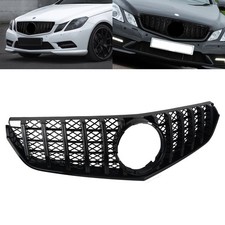 SCHWARZ GLÄNZEND Kühlergitter Kühlergrill für Mercedes-Benz E Coupe C207 09-13