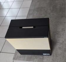Coffret range disques discothèque vinyles Jocel vintage 1970 avec 22 vinyle 33t