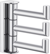 Towel Hook for Bathroom, SUS 304 Stainless Steel Foldable Robe Towel Holder, Wal