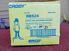 ERICO CADDY RBS24 OUTLET BOX MOUNTING BRACKET 24" STUD SPACING (LOT OF 23 PCS)