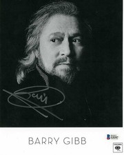 Barry Gibb Bee Gees Autographed Signed 8x10 Photo Authentic Beckett BAS COA