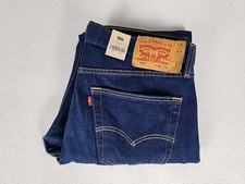 Levi's 501 Original Regular Button Fly Straight Jeans 36X32 Mens Blue 99 Cotton