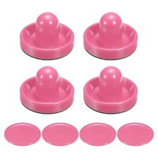Air Hockey Pushers and Pucks Set Handles Paddles Replacement Accessory