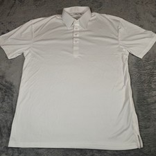 Collars  Co Dress Collar Polo Mens Large White Performance Short Sleeve Shirt