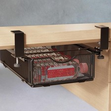 Under Desk Organizer Storage Desktop Organization Hanging Bi