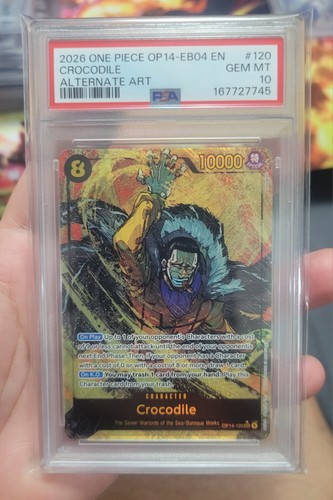 Crocodile (Alternate Art) graded PSA 10 for sale on eBay