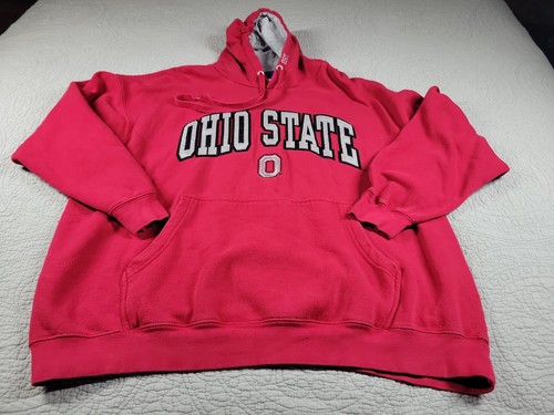 Ohio State University HOODED SWEATSHIRT Old Varsity Brand 54" Chest 29" Length