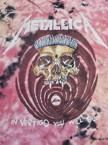 Metallica In Vertigo You Will Be Skull Grafik T-Shirt Unisex S Tie Dye Musik - Bild 2 von 6