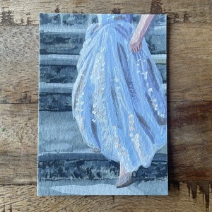 ACEO original gouache painting, Princess,  Brandy Rustemeyer
