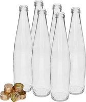 6Xglasflaschen 500Ml Mit Schraubverschluss – LiköR-, Saft- Und Sirupflasche