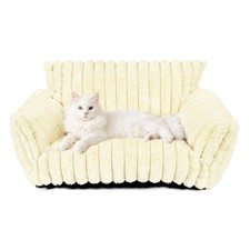 Pesonlook Cute Cat Couch for Pets - Fluffy Cat beds with Premium Soft Corduro...