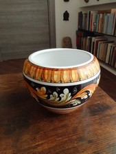 Giotti Caltagirone (Ct) Centro tavola/Cache Pot anni '80 Maiolica Siciliana 
