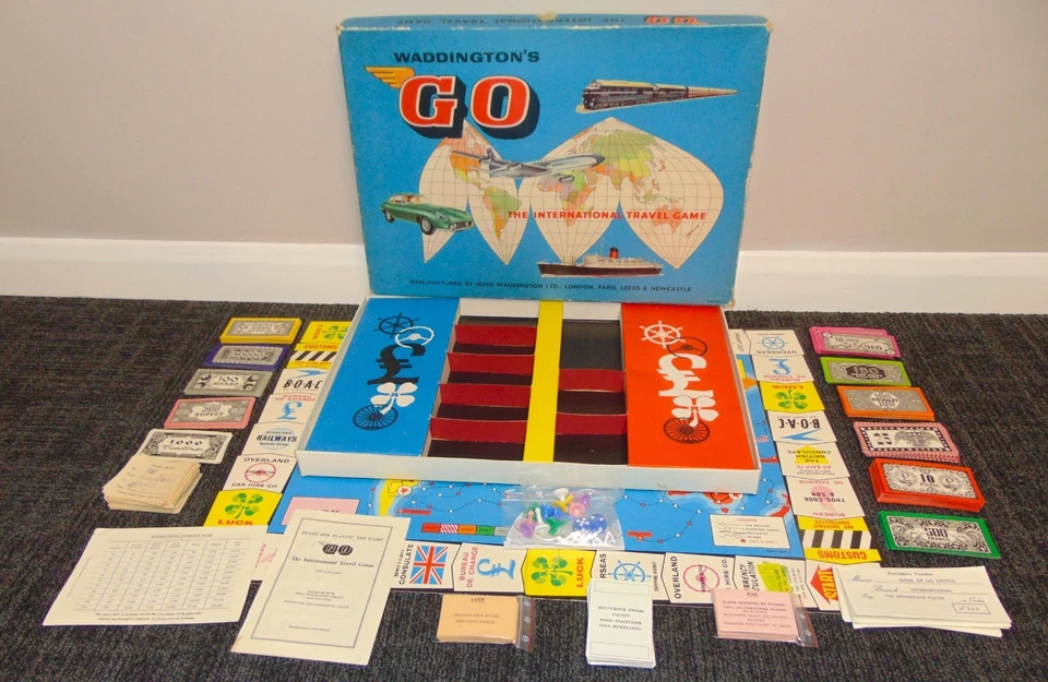 Vintage Waddingtons Go  The International Travel Game  - 1961 - Image 3 of 4