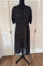 Women’s Dress Casual Lightweight Pullover  Short Sleeve Wide Flowy Skirt Lined