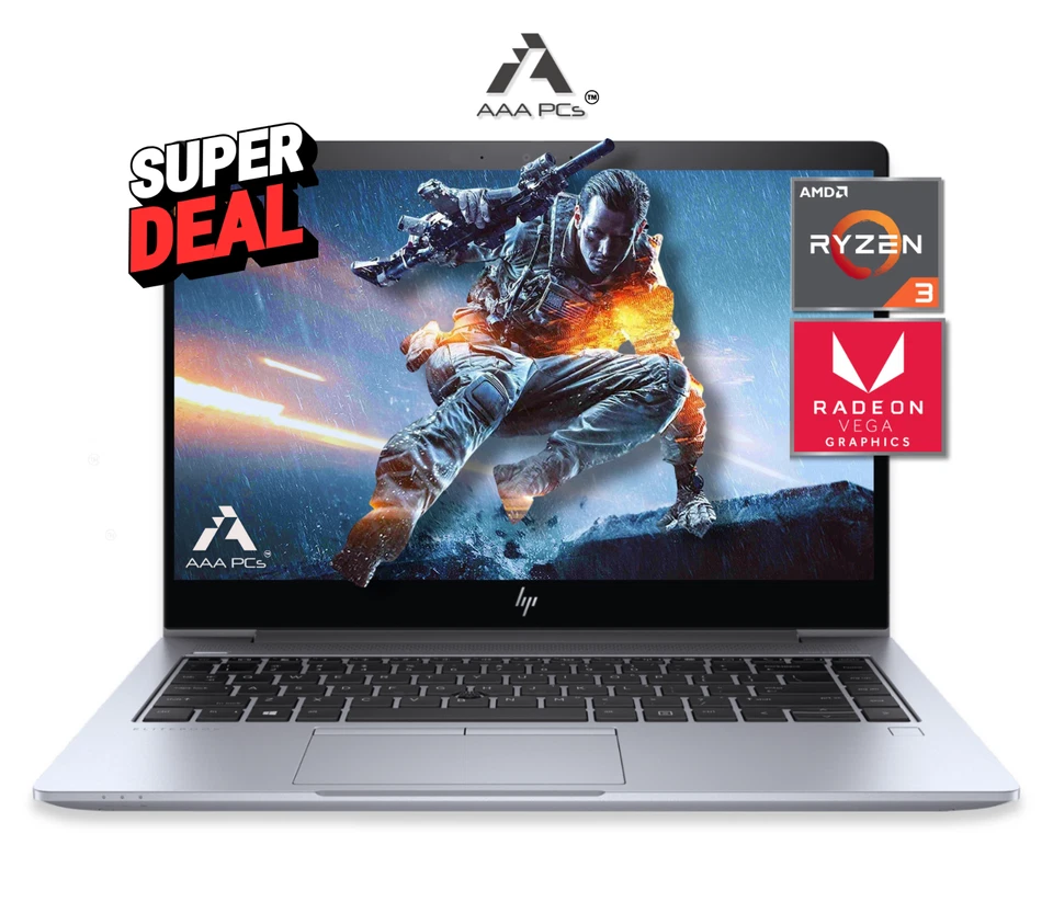 HP Probook 14" AMD Ryzen 3.50GHz Light Gaming laptop 64GB RAM 4TB SSD Win 11 Pro