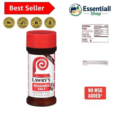 Versatile 16 oz Seasoned Salt | Flavorful Blend for Meat & Vegetables