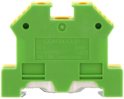 1212.2, CONTACLIP, Protective earth terminal, Screw connection
