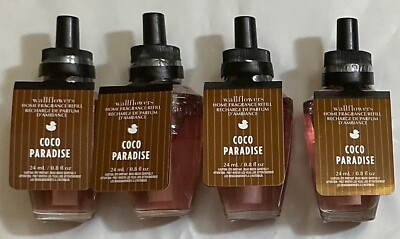 Bath & Body Works Coco Paradise Wallflowers Refill Bulbs x 4