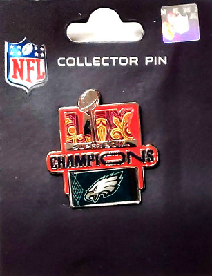 Philadelphia Eagles Super Bowl LIX Champions Trophy Pin | eBay