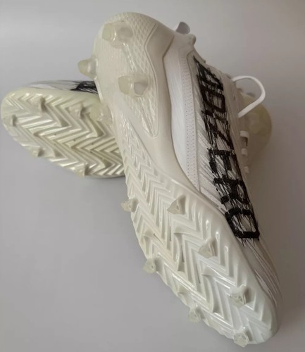 Adidas Men’s 12.5 Adizero Low Top Lightweight Football Cleats White/Black GX4049 - Picture 7 of 7