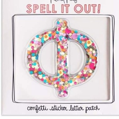Packed Party Stick To It Confetti Greek Sorority Letter NWT - 第 1/9 張圖片