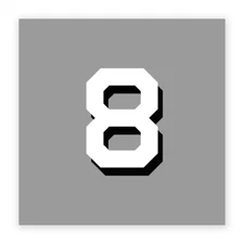 8 Hull Number Decal - US Navy Ship Decal - Model Kit Decal - USN Veteran Decal