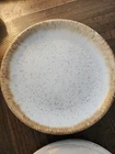 6 MCCOY NELSON GRAYSTONE STONEWARE Brown/ Tan Drip Speckle 10 1/2" Plates