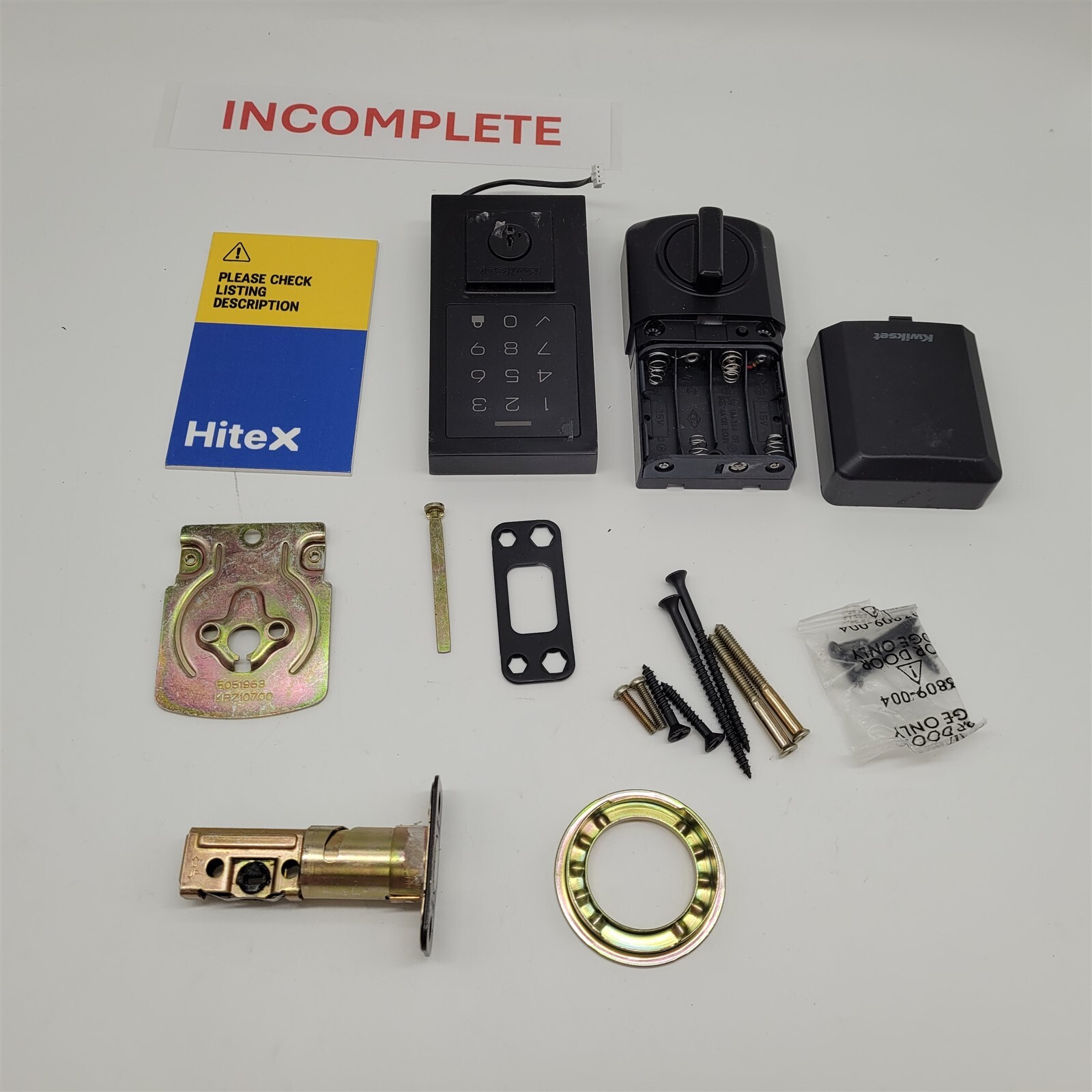 Kwikset SmartCode 270 Keyless Entry Deadbolt, Auto-Lock, Matte Black *READ*-image