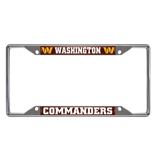 FANMATS NFL Washington Commanders Chrome License Plate Frame