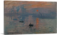 ARTCANVAS Impression Sunrise Canvas Art Print by Claude Monet