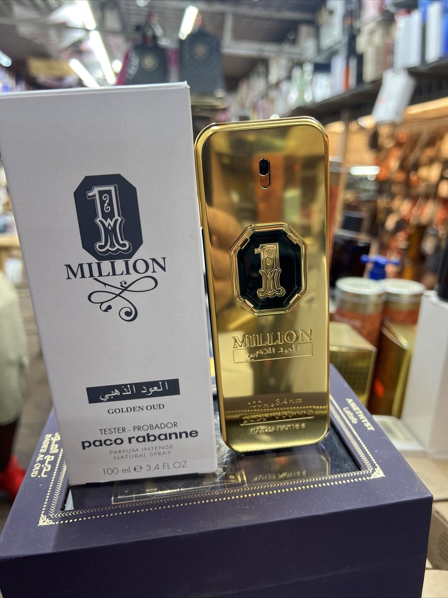 One Million Golden Oud By Paco Rabanne 3.4 Oz EDP Intense White