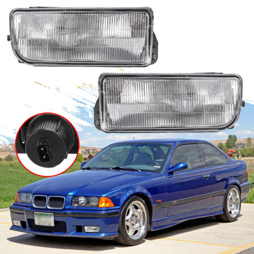 Fog Light Spot Driving Bumper Lamp Pair LH+RH For BMW 3 Series E36 2 Door 91~98 - Picture 1 of 8