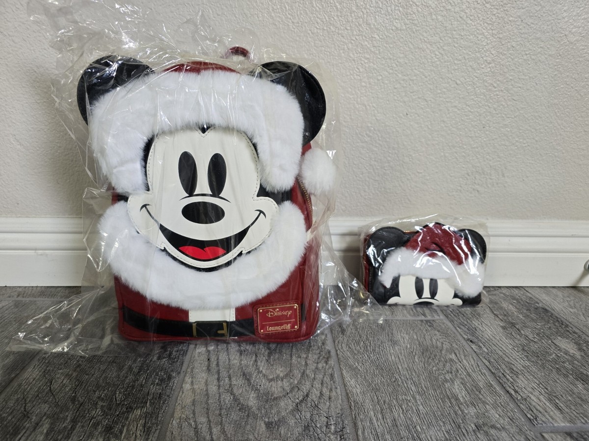 Disney Loungefly Exclusive Santa Mickey Mouse Christmas 