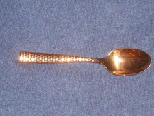 Fortessa Lucca Faceted 18/10 Stainless Steel w/Rose Gold Finish Tea Spoon EUC