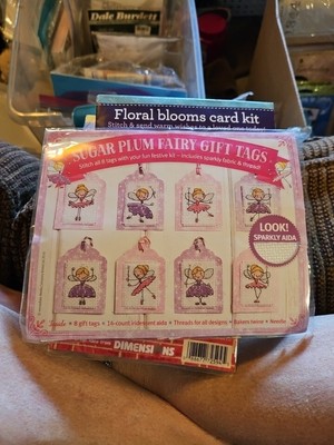 Cross Stitch Crazy Birthday Gift Tags Kit 8 Magical Fairies 2013 Lucie Heaton