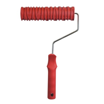 7 Embossed Paint Roller Grain Pattern Rubber Roller Wall Painting Tool