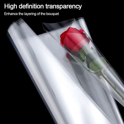 Transparent Wrapping Plastic Film Thin Cellophane Wrapping Paper Wrap Roll - Picture 11 of 19