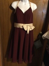 Alfred Angelo Dress Mohogany/Champagne Size 12