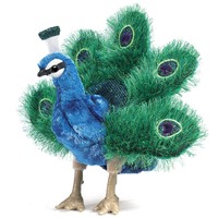 Folkmanis Peacock Hand Puppet, Small , New, Free Shipping on sale Folkmanis Peacock Hand Puppet, Small , New, Free Shipping on sale
