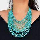 Handmade Layered Beads Chain Collar Tribal Necklace Women Vacation Jewellery